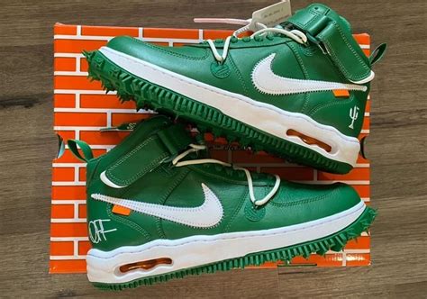 off white af1 mid green